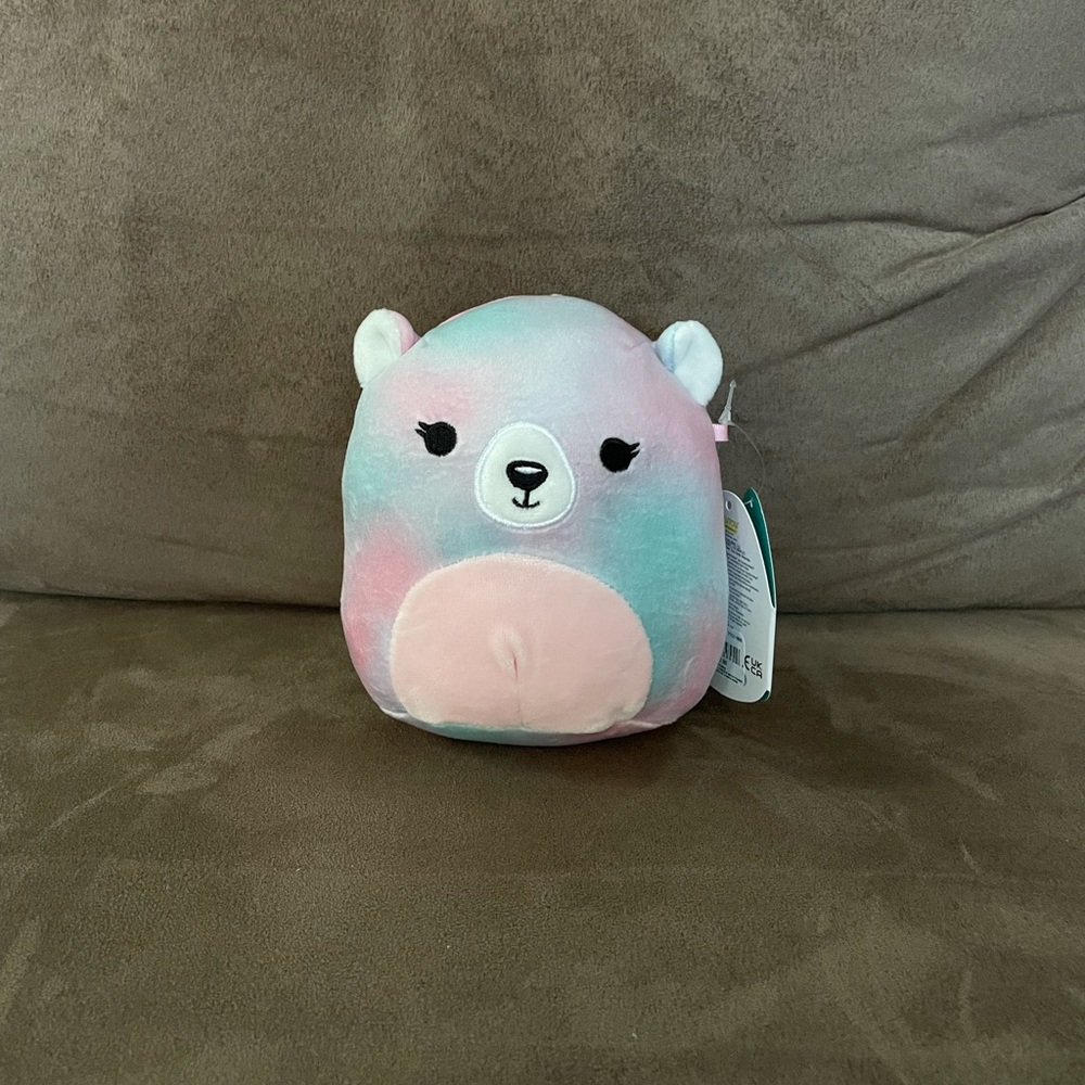 Squishmallow 5” Tula the Cotton Candy Bear